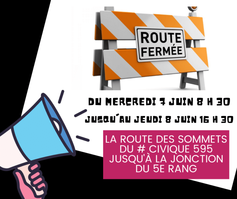 Fermeture de route (3)